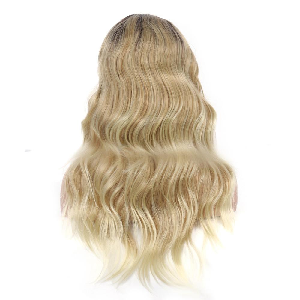 ombre color fiber big wave wig