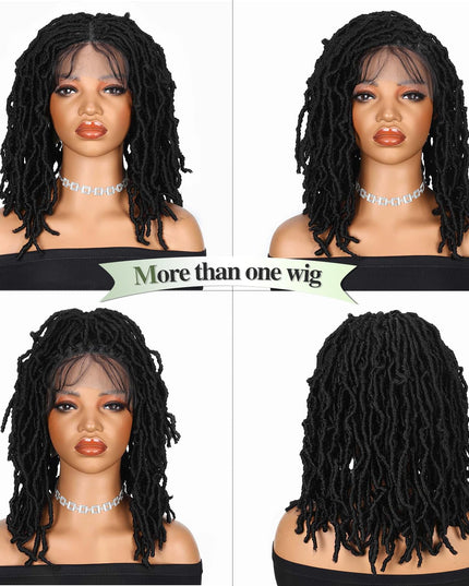 Faux Locs Crochet Synthetic Hair wig- black color- pay 1 get 2