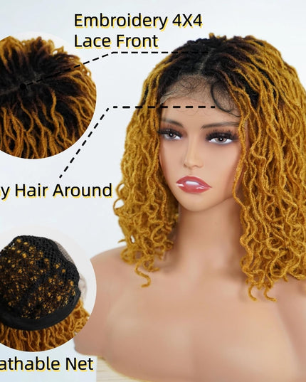 Faux Locs Crochet Synthetic Hair wig- ombre 1B/30- pay 1 get 2