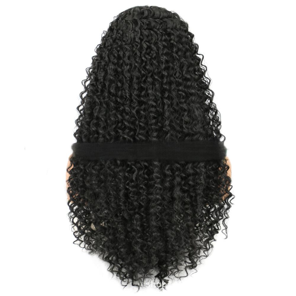 Fiber small curly wig front lace European and American long curly hair WIG-1