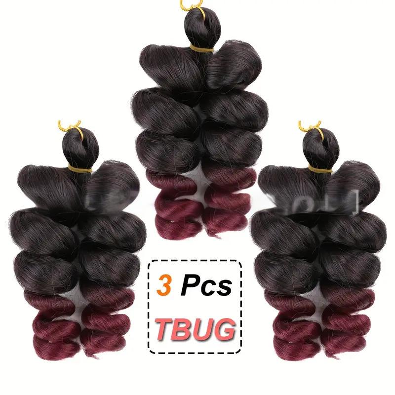 Fiber 10 inch loose wave Crochet Hair-6