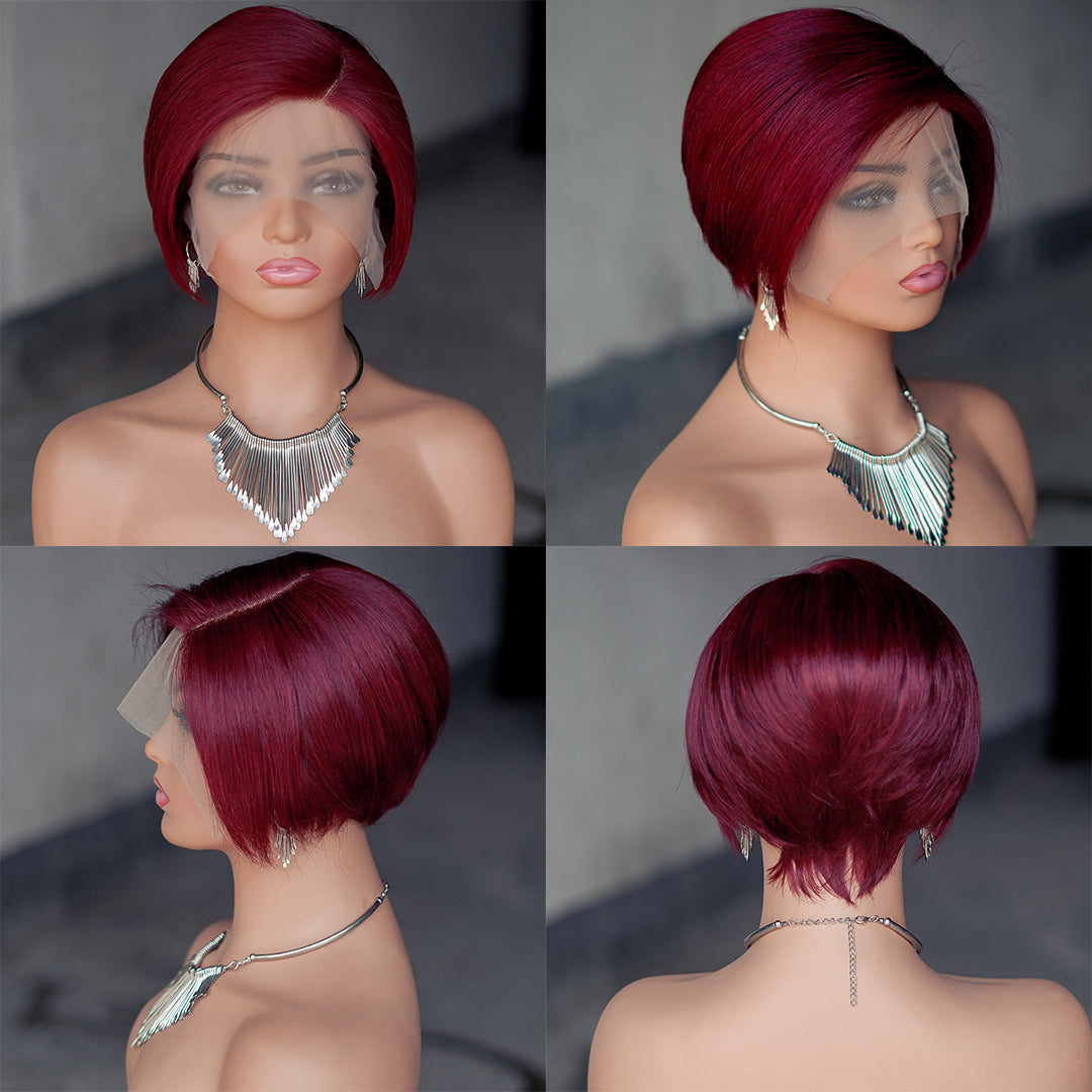 Pixie Cut Wig 13*4*1 lace part --9164-RMB 120--100g