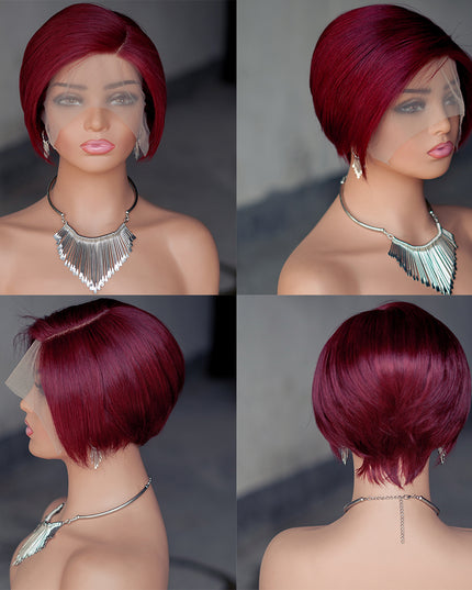 Pixie Cut Wig 13*4*1 lace part --9164---pay 1 get 2