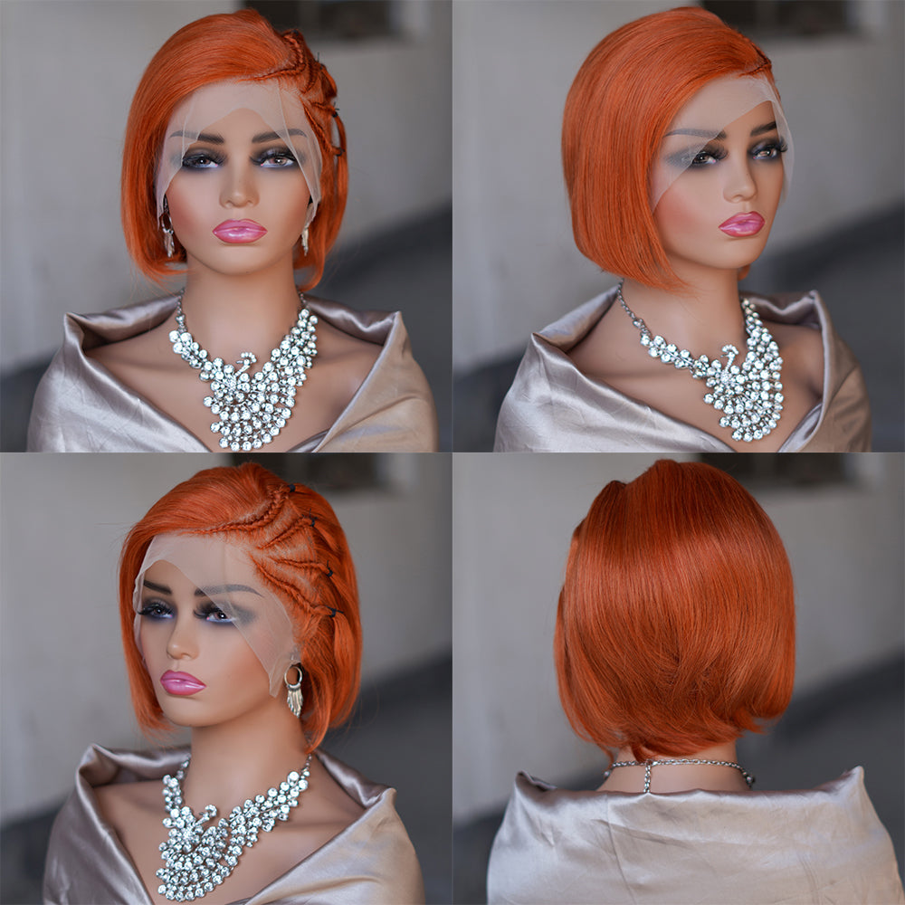 Pixie cut wig 13x4 Lace Frontal Wig---#350---JK8818---RMB 187---130g