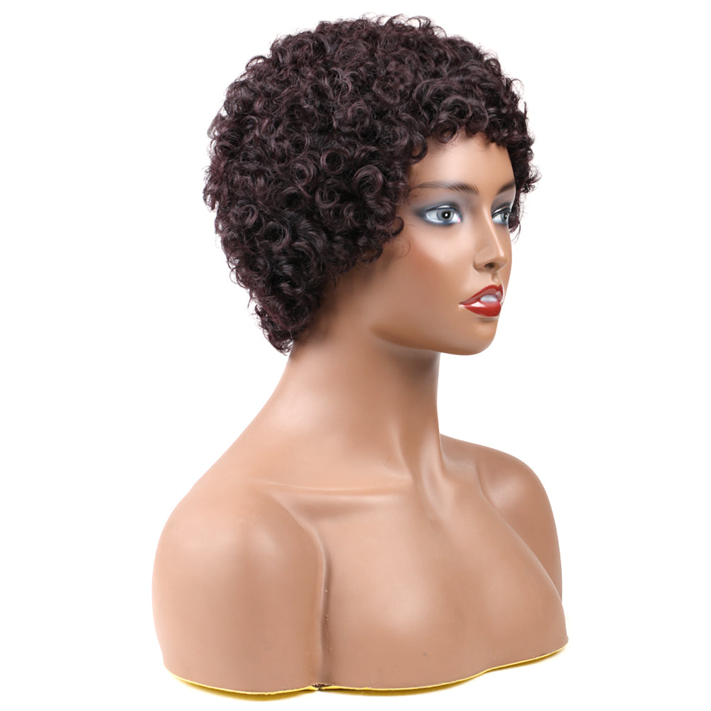Synthetic Hair Wig Wool Roll -brown