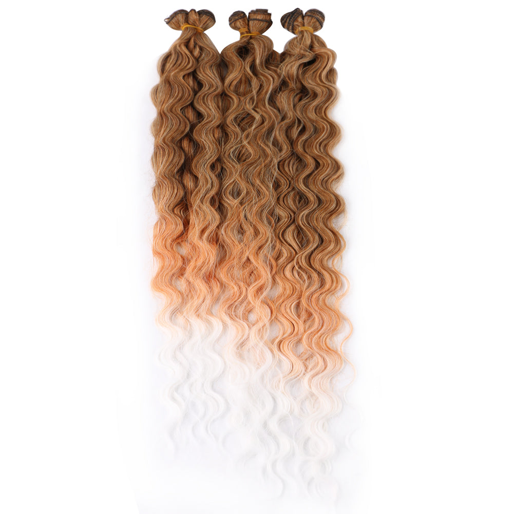 Fiber body wave Six Piece Set Hair weft-3