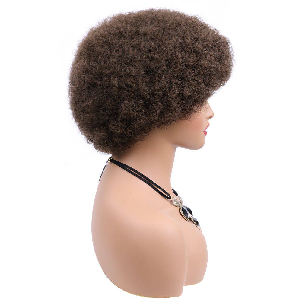 Short Caterpillar Fiber wig-COLOR 8