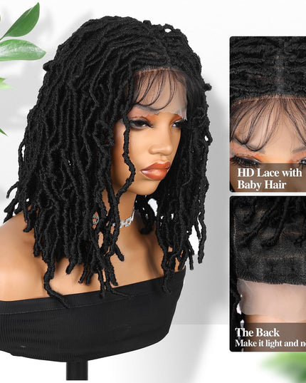 Faux Locs Crochet Synthetic Hair wig- black color- pay 1 get 2