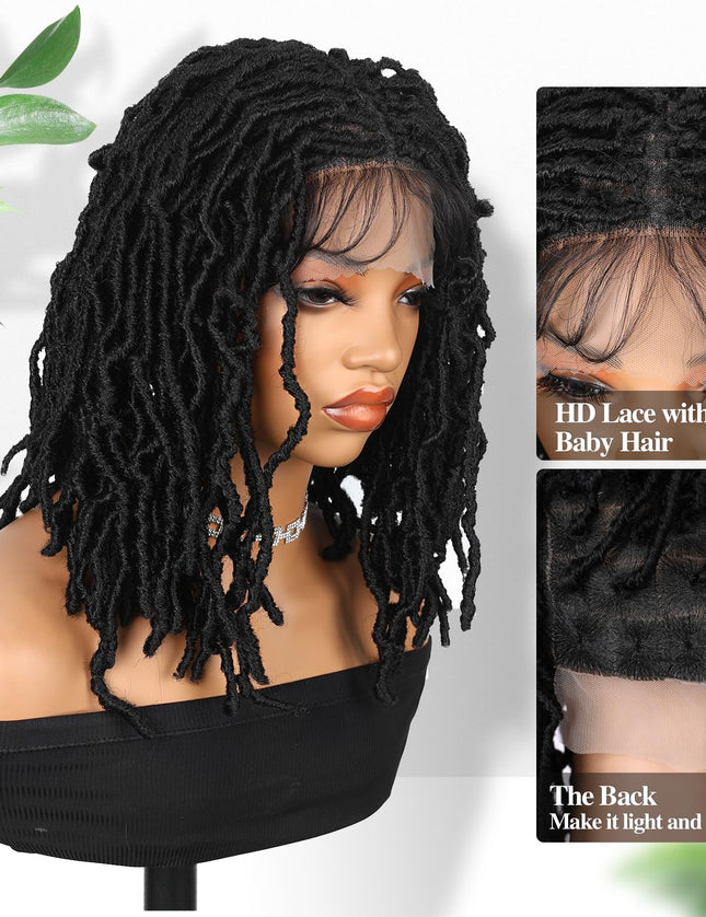 Faux Locs Crochet Synthetic Hair wig- black color- pay 1 get 2
