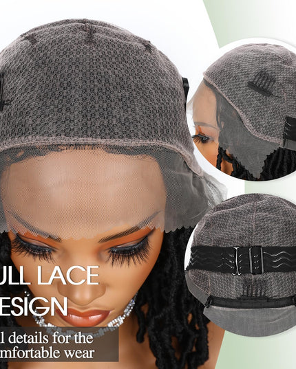 Faux Locs Crochet Synthetic Hair wig- black color- pay 1 get 2