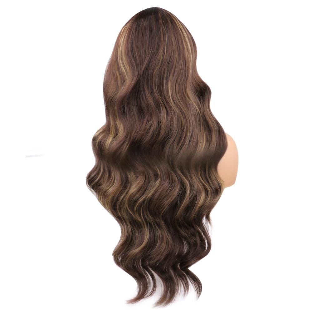 Synthetic fiber wig lace wig big wave