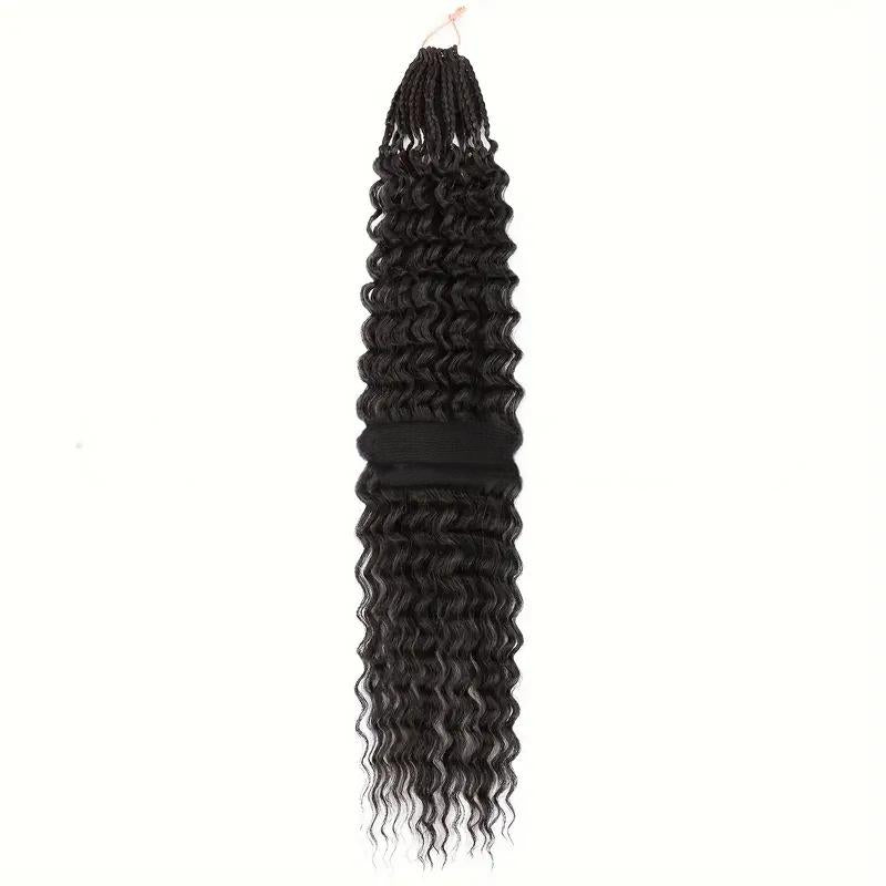 Fiber Box Braids Bohemian Curly Air Tripod Braid Crochet