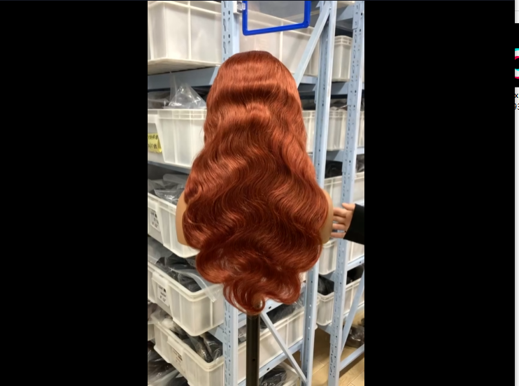 Reddish  brown Color 33 body wave 4x4，5x5 Transparent Lace closure 100% Virgin Human Hair Wig 180% density