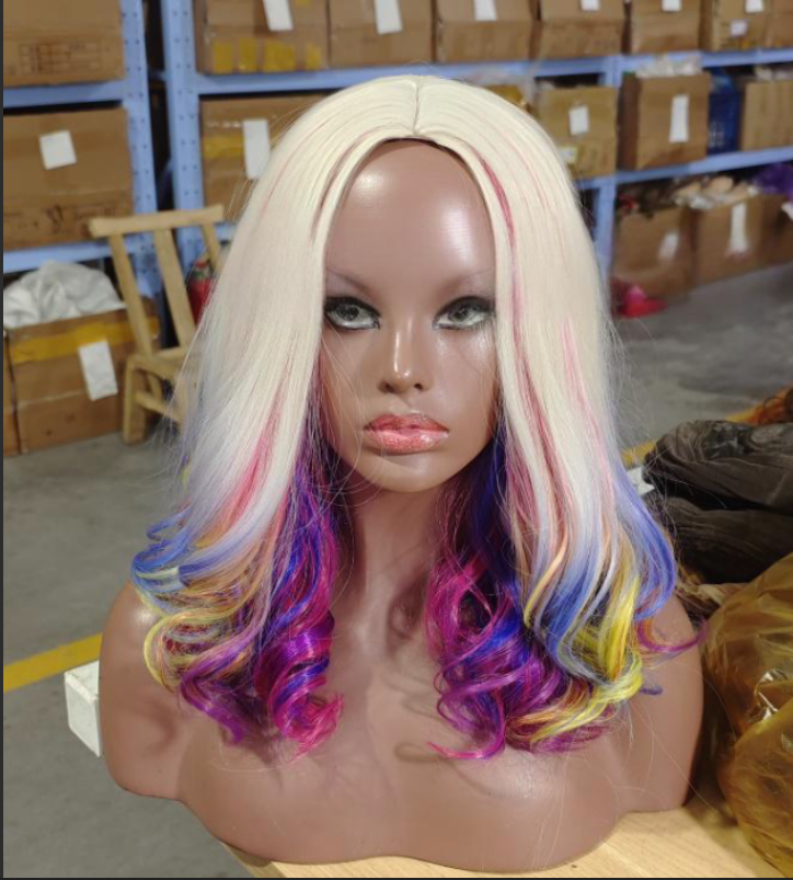 Fiber cosplay wig