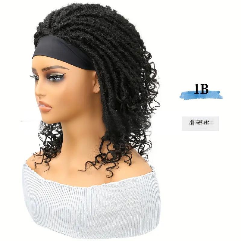 Fiber hair wig small roll Dread locks-black color
