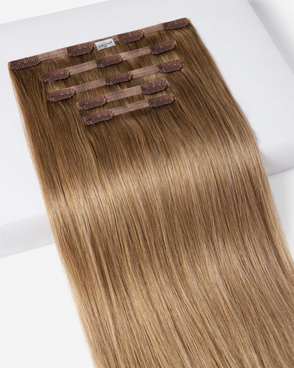 PU clip hair extensions---Color 8