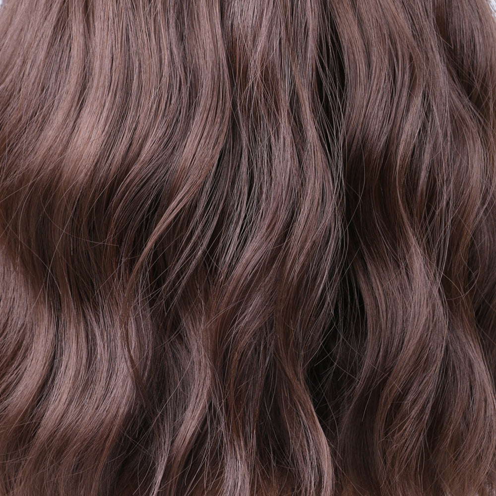 Halloween bangs bob wig fiber cosplay mechanism-brown color