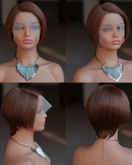 Pixie Cut Wig 13*4*1 lace part --9164-4#---pay 1 get 2