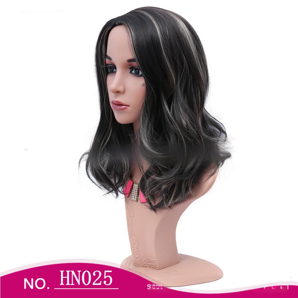 Partial short hair cosplay fiber wig-2