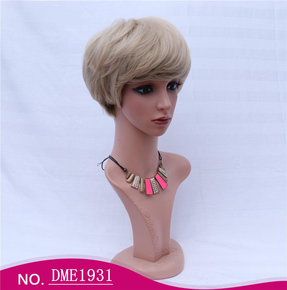Women's short hair,  fiber short hair machine-made wig