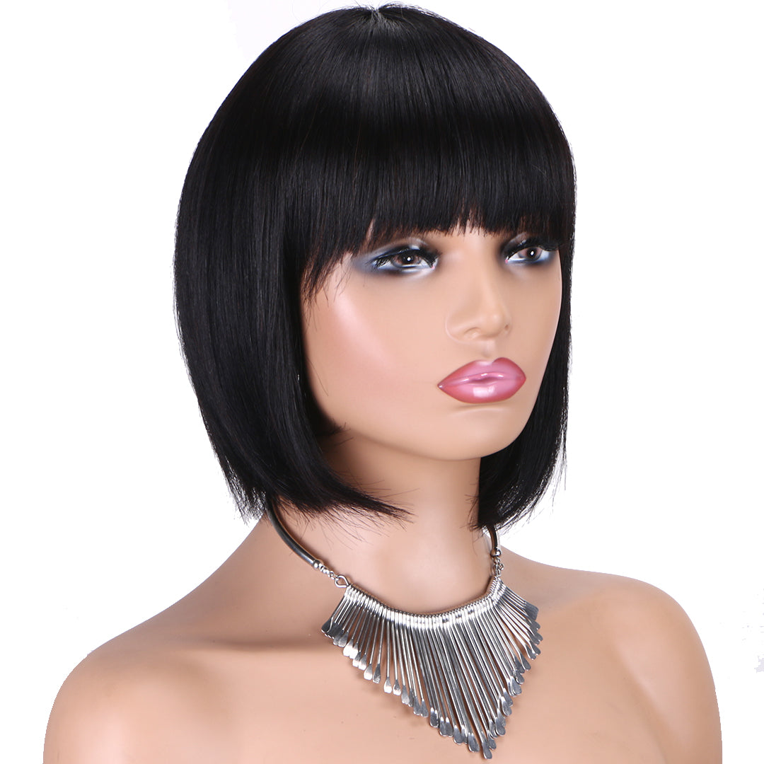 Machine made pixie cut wig---JK9030---8 inch--- RMB 99