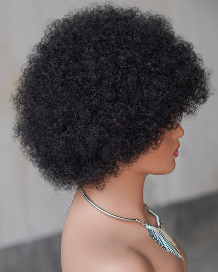 Machine made pixie cut wig---JK9032-10 inch