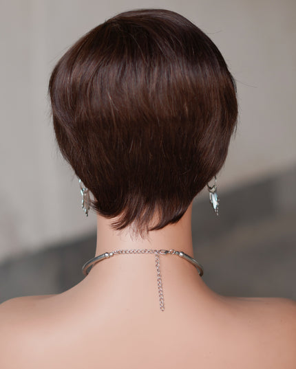 Machine made pixie cut wig---JK9149---#2---pay 1 get 2