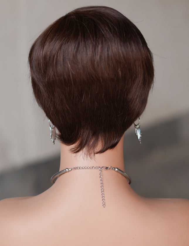 Machine made pixie cut wig---JK9149---#2---pay 1 get 2