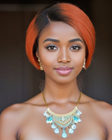 Pixie Cut Wig 13*4*1 lace part ---9164-1B/350#---pay 1 get 2