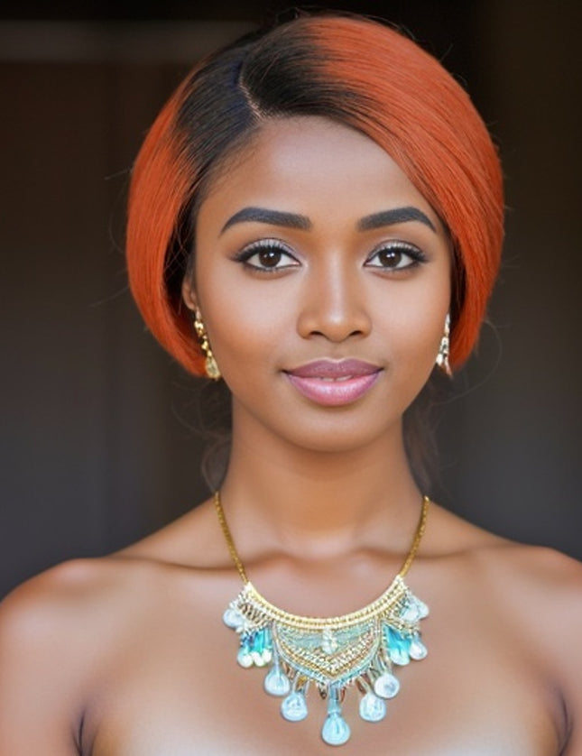 Pixie Cut Wig 13*4*1 lace part ---9164-1B/350#---pay 1 get 2