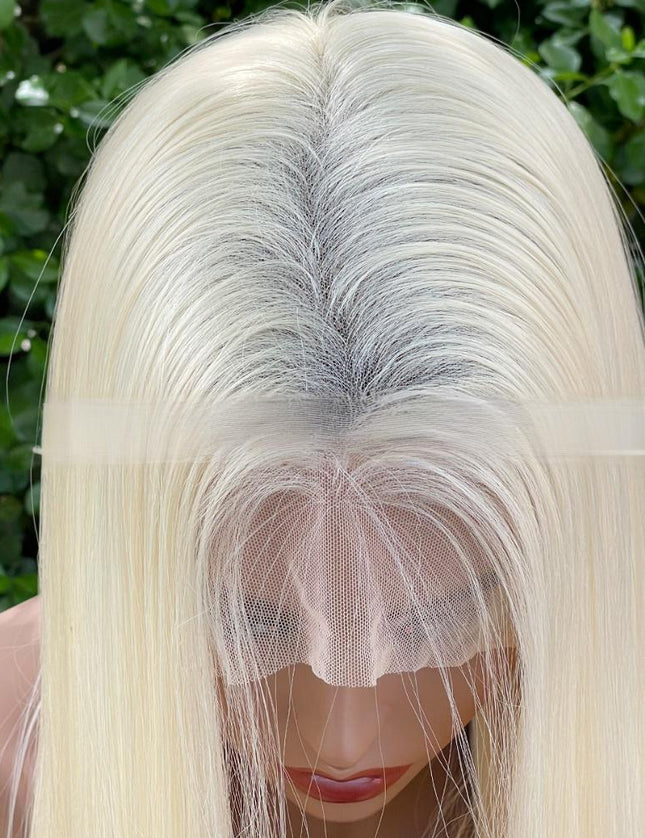 Synthetic lace frontal color wig---13*6---blonde color