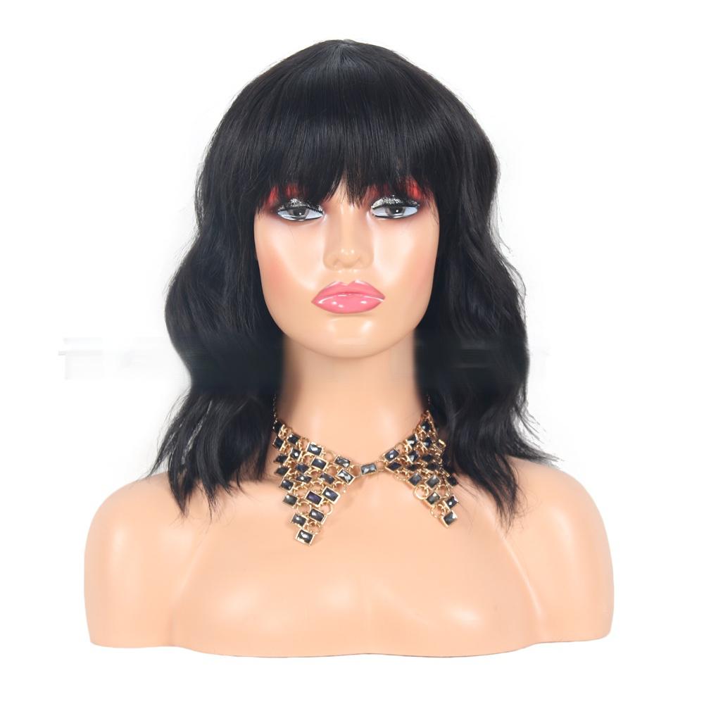 Fiber Wig, short wavy wig