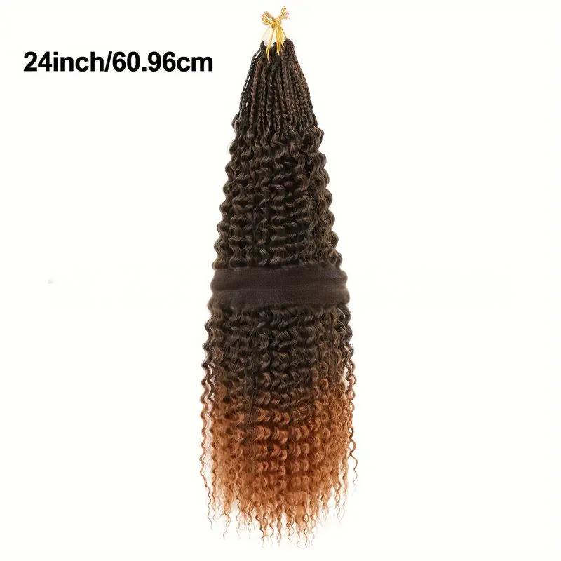 Fiber Box Braids Bohemian Curly Air Tripod Braid Crochet