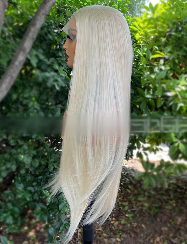 Synthetic lace frontal color wig---13*4---Champagne Milk blonde color--- pay 1 get 2