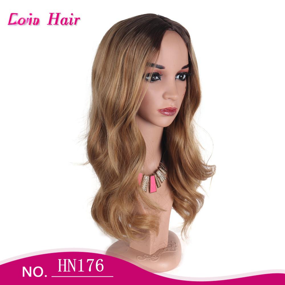 Fiber Wig big wave brown color