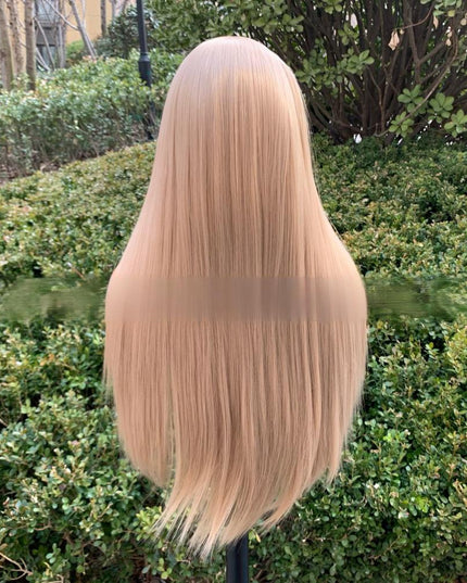 Synthetic lace frontal color wig straight---13*4--- beige color--pay 1 get 2