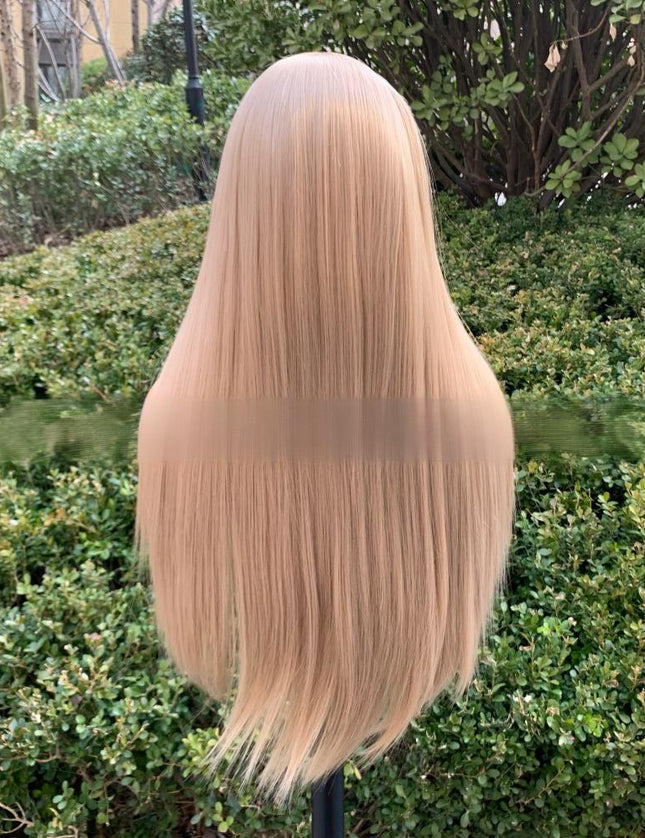 Synthetic lace frontal color wig straight---13*4--- beige color--pay 1 get 2