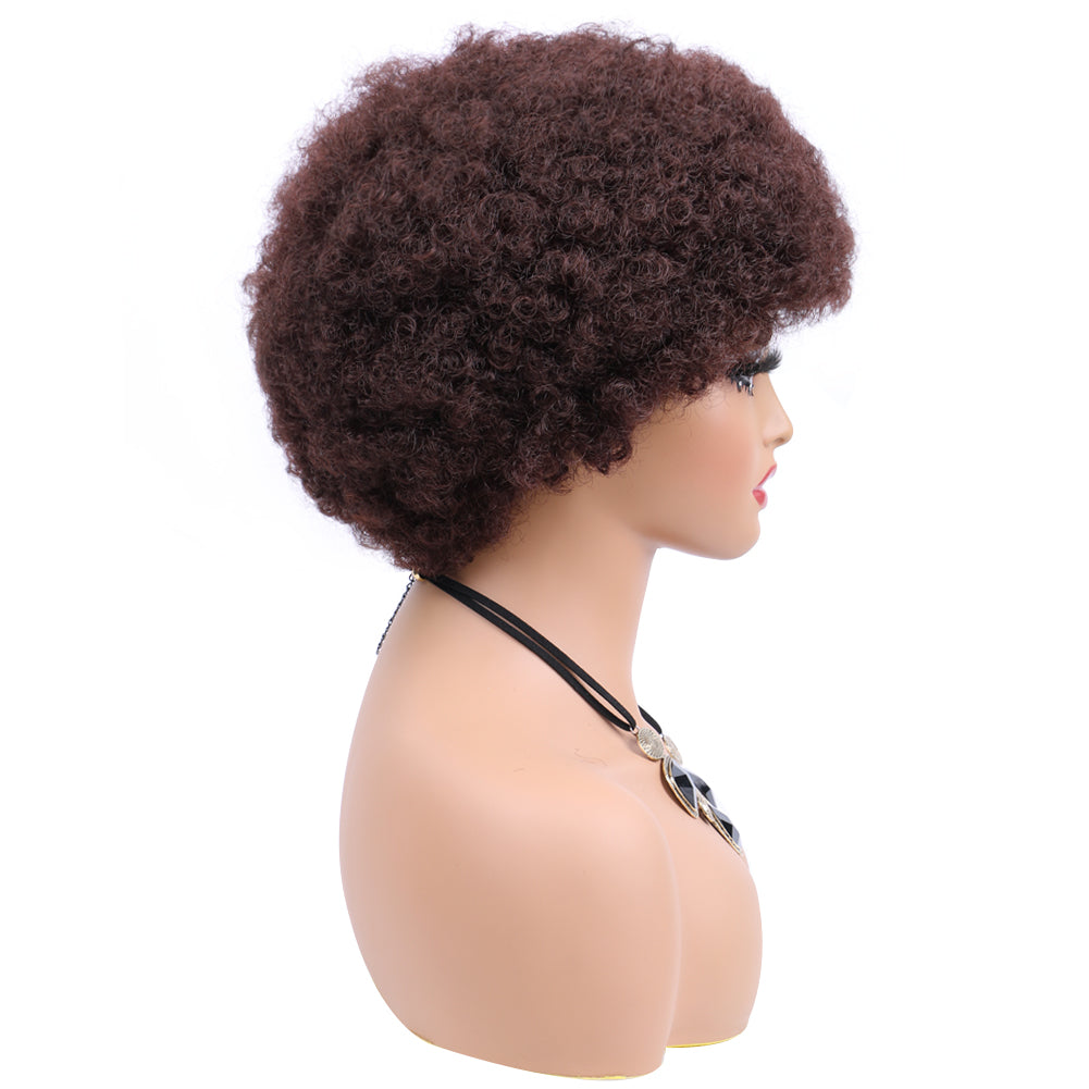 Short Caterpillar Fiber wig-COLOR 99J