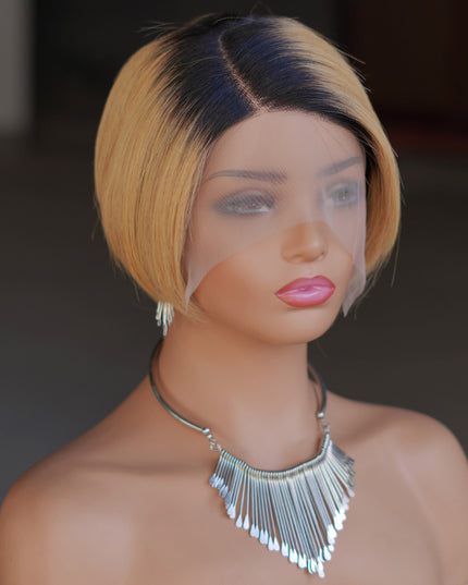 Pixie Cut Wig 13*4*1 lace part ---9164-1B/27#---pay 1 get 2