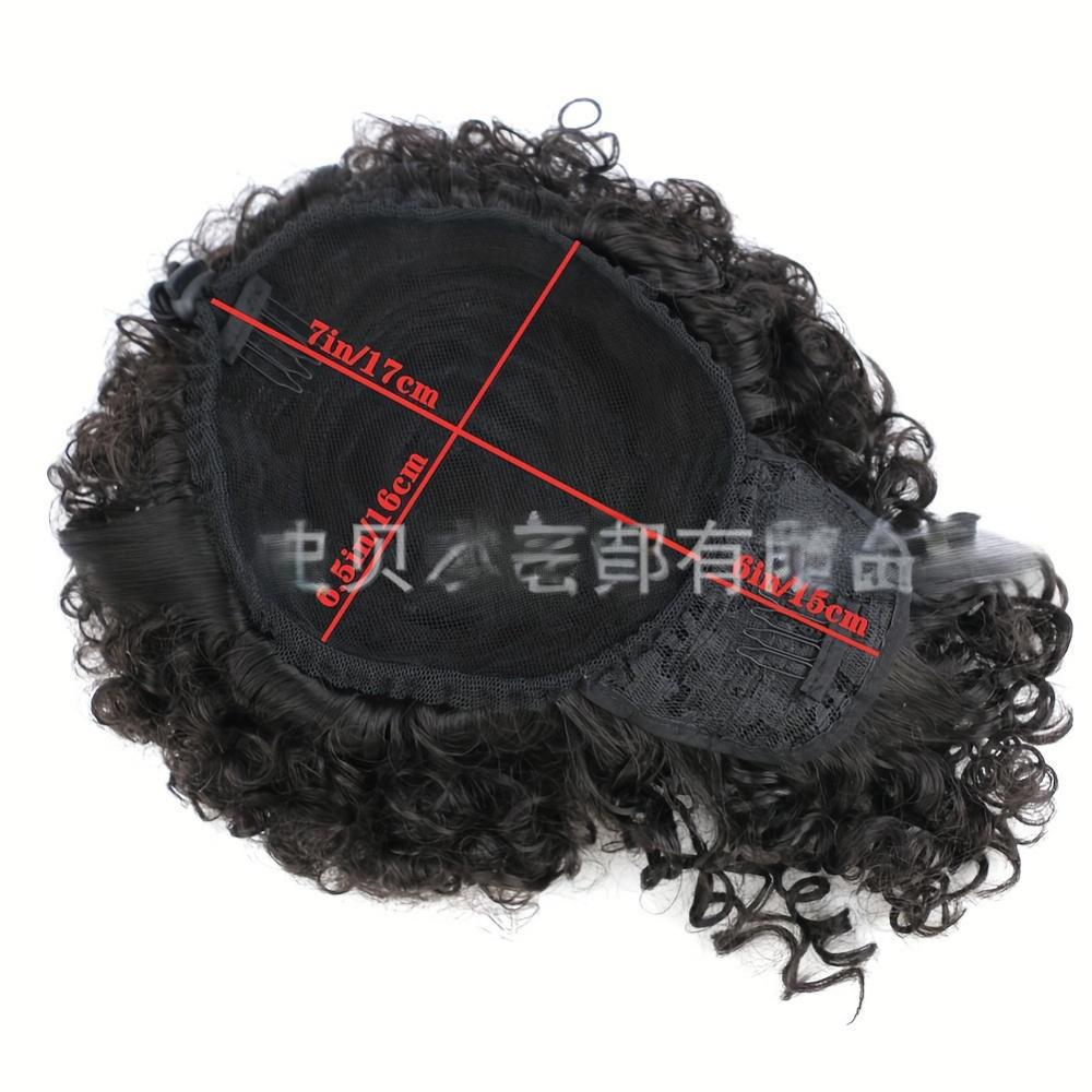 fiber hair bang for Afro Puff Wig