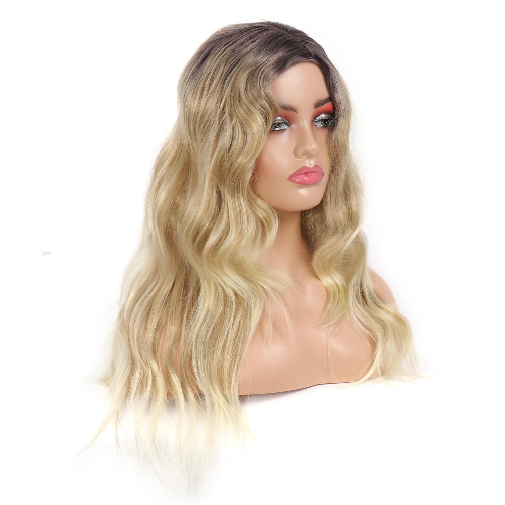 ombre color fiber big wave wig