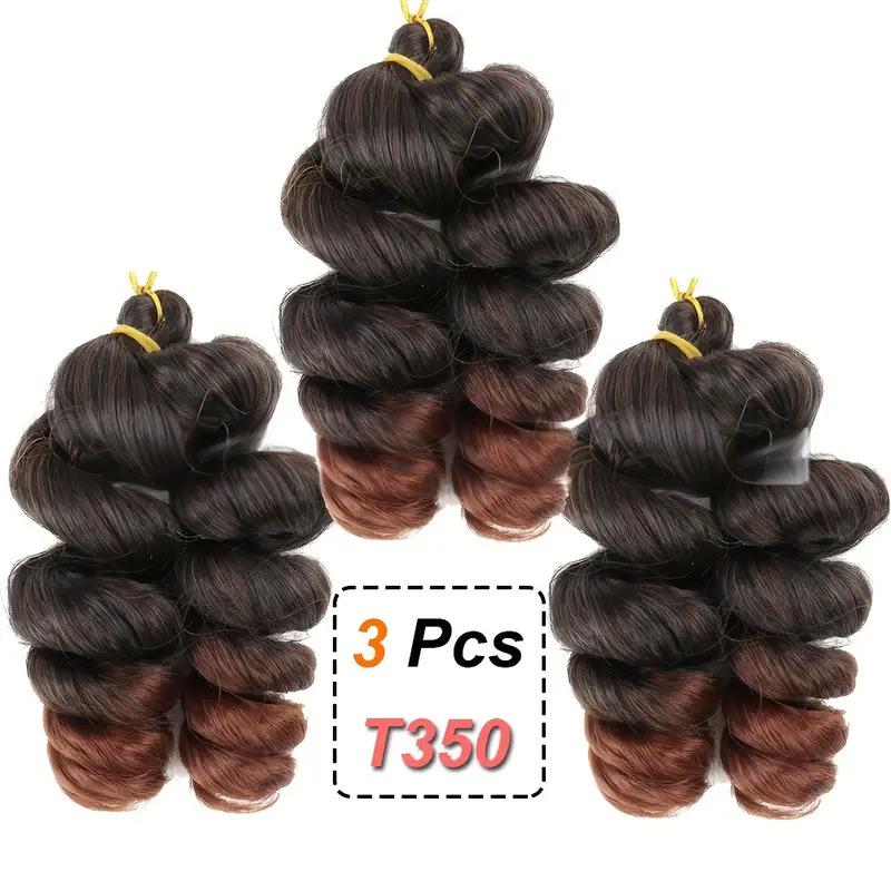 Fiber 10 inch loose wave Crochet Hair-5