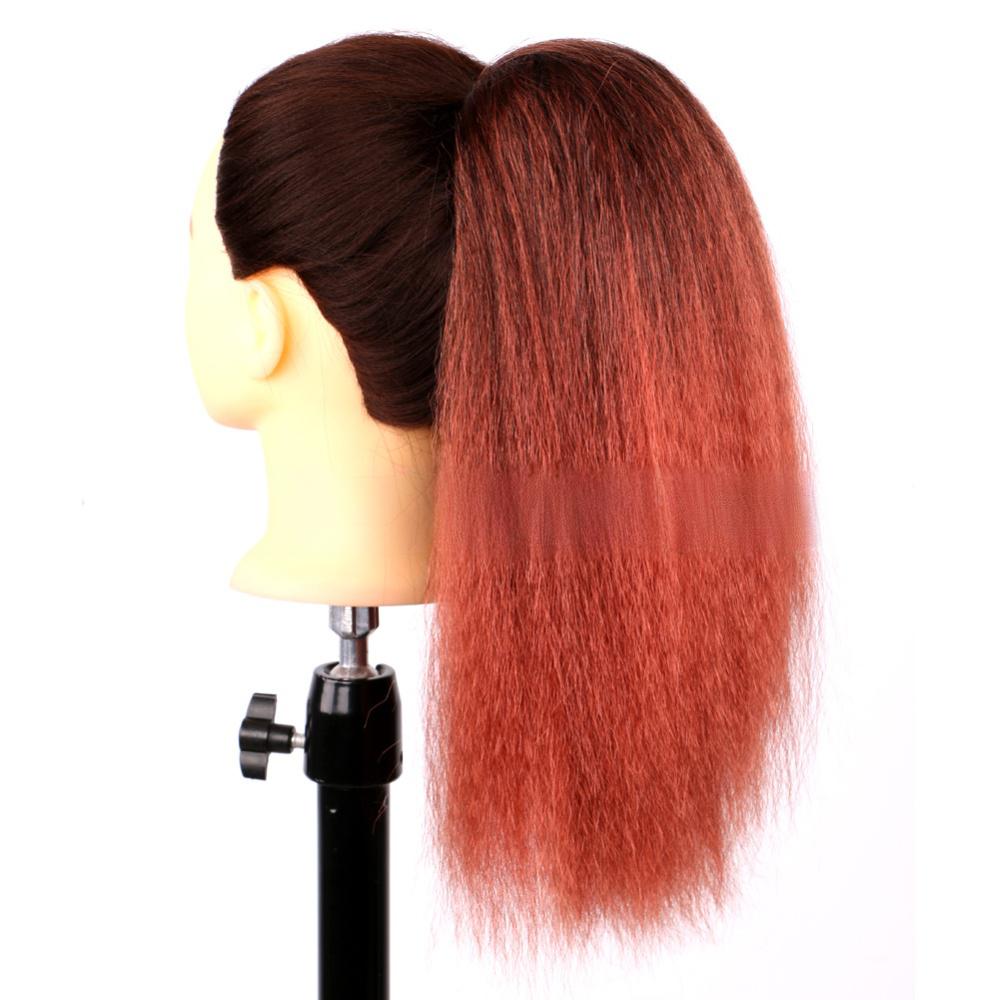 Corn curling drawstring fiber ponytail Yaki fluffy drawstring-7