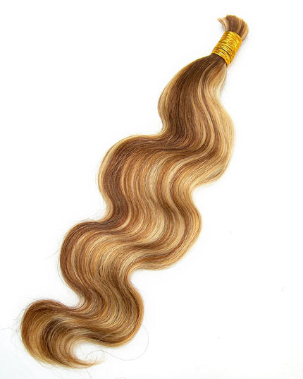 body wave P30/613 color 15A human hair bulk for braiding