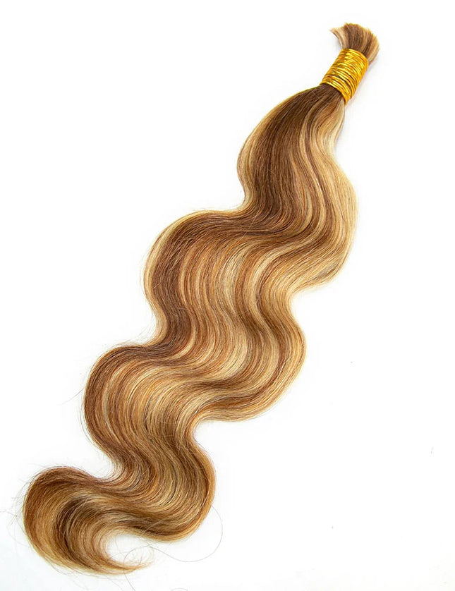 body wave P30/613 color 15A human hair bulk for braiding