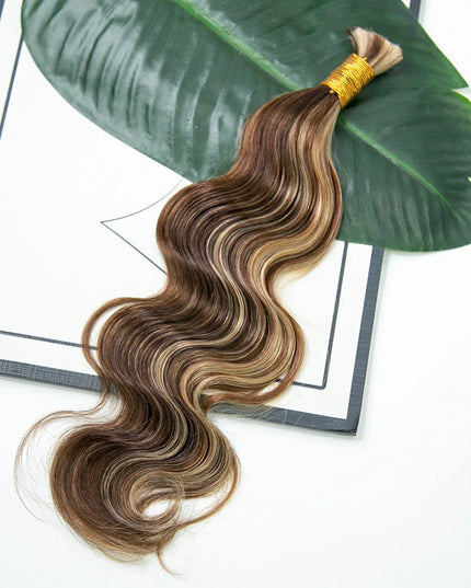body wave P4/30/613 color 15A human hair bulk for braiding