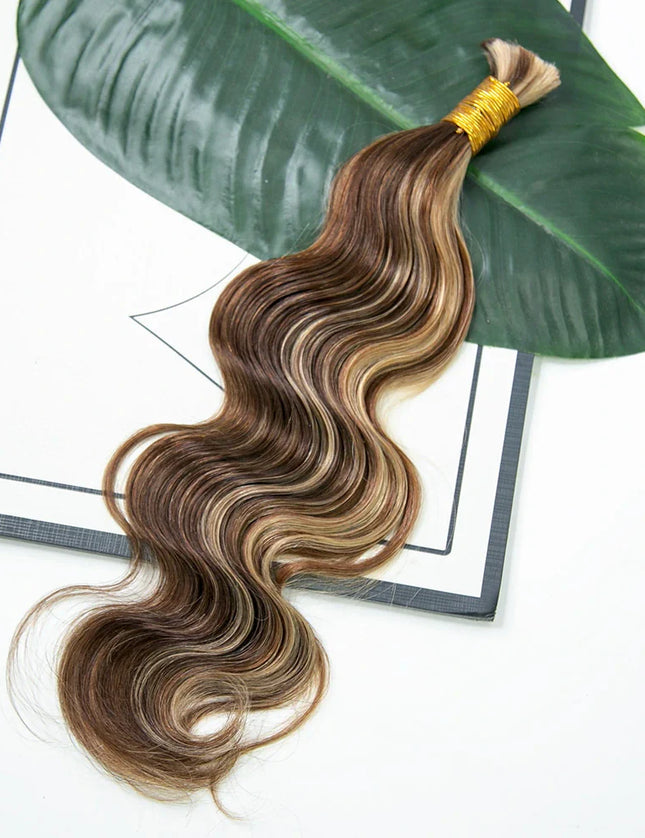 body wave P4/30/613 color 15A human hair bulk for braiding