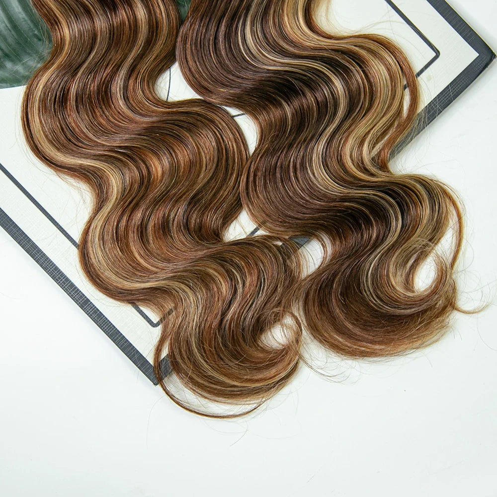 Cabello humano ondulado 27/4/ color negro natural 12A a granel para trenzar