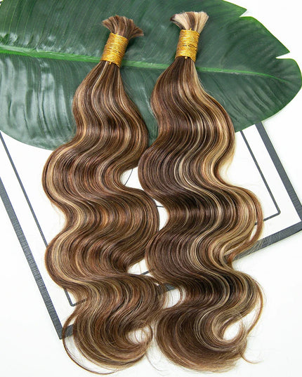 body wave P4/30/613 color 15A human hair bulk for braiding