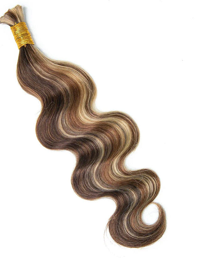 body wave P4/30/613 color 15A human hair bulk for braiding